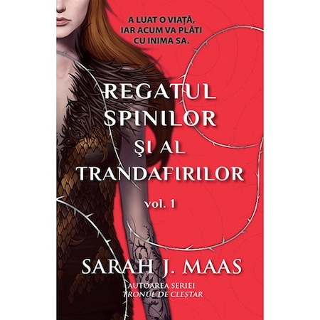 Coperta cărții Regatul spinilor și al trandafirilor (ACOTAR) de Sarah J. Maas