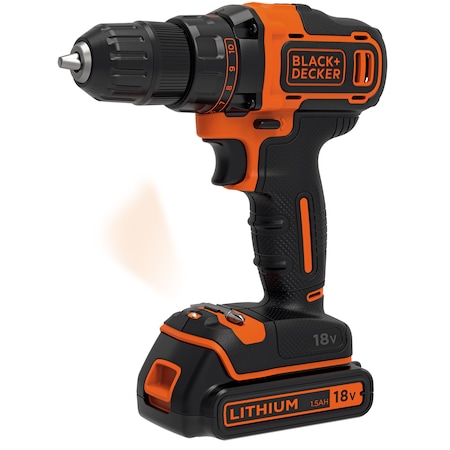 Black+Decker BDCHD18-QW — bormașină cu percutie ieftină 18V, cu acumulator și încărcător, pentru uz casnic