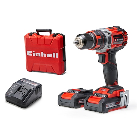 Einhell TE-CD 18/50 Li-i BL — autofiletant cu percutie brushless 18V, sistem Power X-Change, 2 acumulatori